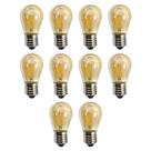 Kit 10 Lâmpada Led Filamento G45 2W 2200K Retrô Vintage Delis