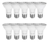 Kit 10 Lâmpada led PAR20 E27, 6,5W de 3000K LUMANTI