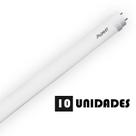 Kit 10 Lâmpada Led Tubular T8 18w 1,2m Branco Frio Avant