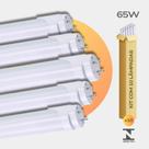 Kit 10 Lâmpada Led Tubular T8 Ho 240cm 65w 6500k Ligação 1 Lado