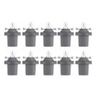 Kit 10 Lampada Painel 24v Caminhão Base Cinza 1.2w 2741mf