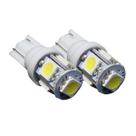 Kit 10 lâmpada pingo T10 5 leds super branca sdm Lanterna Kit 10 lâmpada pingo T10 5 leds super branca sdm Lanterna