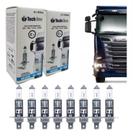 Kit 10 Lampada Super Branca H1 3000k 24v 70w P14.5s Techone