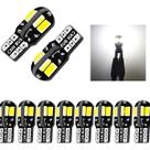 Kit 10 Lampada T10 8 Led Branca T10 Branco Branco-frio