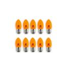 Kit 10 lampada vela led e27 1w laranja ctb 110v Kit 10 lampada vela led e27 1w laranja ctb 110v