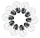 Kit 10 Lâmpadas Bolinha LED ou Incandescente Amarelas Branco QUente Varal De Luzes Espelho Camarim Kit 10 Lâmpadas Bolinha LED ou Incandescente Amarelas Branco QUente Varal De Luzes Espelho Camarim