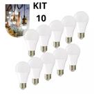 Kit 10 Lâmpadas Bulbo Comum 12 Watts 6.500 K
