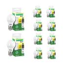 Kit 10 Lâmpadas Bulbo Led Taschibra TKL60 9W E27 Autovolt 100-240V 3000 K - Branco Quente