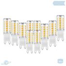 Kit 10 Lâmpadas De Led Halopin G9 5W Branco Quente (3000K)