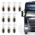 Kit 10 Lâmpadas Halógenas BA15s 1141 1 Polo Trava Reta P21W 24V - Shocklight Kit 10 Lâmpadas Halógenas BA15s 1141 1 Polo Trava Reta P21W 24V - Shocklight