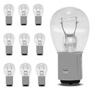Kit 10 Lâmpadas Halógenas BA15S P21W 1 Polo Trava Reta 12V 21W - Shocklight