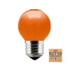 Kit 10 Lâmpadas Incandescente Taschibra Bolinha 15w E27 220v Laranja Kit 10 Lâmpadas Incandescente Taschibra Bolinha 15w E27 220v Laranja