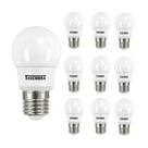 Kit 10 Lâmpadas Led Bolinha Tkl 4,9w Taschibra E27 Bivolt 6500k Luz Fria