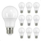 Kit 10 Lâmpadas Led Bulbo 4,9W 127V Branco Frio 6500k E27