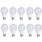 Kit 10 Lâmpadas Led Bulbo 9W 3000K (Branco Quente) Kit 10 Lâmpadas Led Bulbo 9W 3000K (Branco Quente)