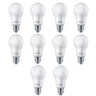 Kit 10 lâmpadas led bulbo a60 11w 4000k 1018lm bivolt