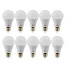 Kit 10 Lampadas LED Bulbo Kian 12V 7W 6500K