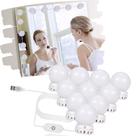 Kit 10 Lampadas Led Espelho Camarim Penteadeira Maquiagem Globo Luz neutra