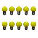 Kit 10 Lâmpadas LED G45 Bolinha Colorida Decorativa 1W 220V