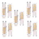 Kit 10 Lâmpadas Led G9 Bipino 3.5w Brancoquente Lustres 220v