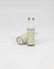 Kit 10 lâmpadas led g9 halopin 5w para arandelas e luminárias 3000k branco quente iluminação intimista luz amarela aconchegante