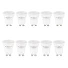 Kit 10 Lâmpadas LED Mini Dicroica MR11 4W 2700K Bivolt Amarelo Quente Blumenau Iluminação