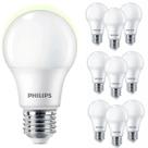 kit 10 Lâmpadas Led Philips 9w Bulbo Branco Neutro 4000K Equivale 60w Luz Neutra Residencial Bivolt