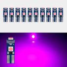 Kit 10 Lâmpadas Led Pinguinho T5 3 Leds Painel Carro Moto