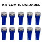 Kit 10 Lâmpadas Led Pinguinho T5 Painel Velocímetro Carro Moto