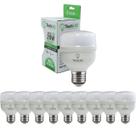 Kit 10 Lâmpadas Led Super Bulbo 20w Alta Potência Bivolt Branco Frio- Techluz