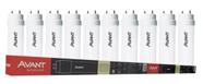 Kit 10 Lâmpadas Led Tubular 18w T8 1850lm 4000K Neutra Bivolt 120cm Avant
