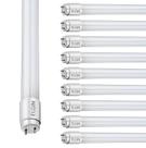Kit 10 Lâmpadas Led Tubular 60cm 9w/10w 900lm Bivolt 6500k