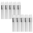 Kit 10 Lâmpadas Led Tubular T8 Bivolt 9w 60cm G13 Vidro 6500k Branco Frio Luminarte