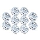 Kit 10 Lâmpadas Luminárias Adesivo Colante Toque Sem Fio Led