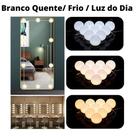 Kit 10 Lâmpadas Luz De Espelho Maquiagem Camarim Led Iluminação, Pra Você Aparecer Bem