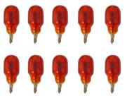 Kit 10 Lampadas Pisca Twister Cb300 Amassada 12v/15w Laranja