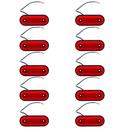 kit 10 Lanterna Delimitadora LED 12v 24v Caminhão Vermelha