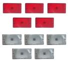 Kit 10 lanterna vigia ônibus busscar cr e vm 10x5,70cm