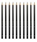 Kit 10 Lápis de Escrever Preto Redondo Ecolápis Max Nº2 HB Faber Castell