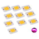 Kit 10 Led Grow Light Full Spectrum Rosa 50w Cob P/ Planta