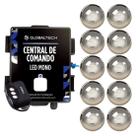 Kit 10 LED MONO 10W + Central de Comando Globaltech 120W