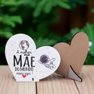 Kit 10 Lembranças Dia Das Mães Mdf Coração Frase