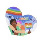 Kit 10 Lembrancinhas Coração MDF LGBT