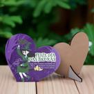 Kit 10 Lembrancinhas Halloween Coração MDF Decorado Dia das Bruxas
