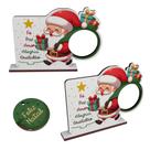 Kit 10 Lembrancinhas Porta Bombom Papai Noel Feliz Natal Mdf