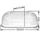 Kit 10 Lentes Cristal Samgel Para luminaria tartaruga Oval