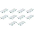 Kit 10 Lentes de Proteção Retangular 51x108mm Carbografite Tonalidade:Incolor