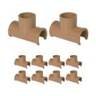 kit 10 Liga Facil Tapa Furo Tee Soldavel 25mm Estrela