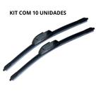 Kit 10 Limpadores Parabrisa Palheta Wiper Blade 15 Polegadas