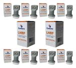 KIT 10 Lnbf Duplo Ku Universal Twin 2 Receptores Century